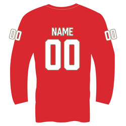 Hockey Long  Sleeve Velocitee Performance Tee - Nashville Warriors - Red