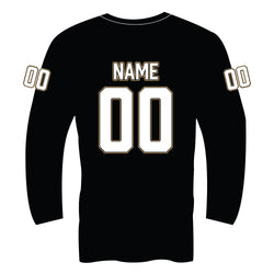 Hockey Long  Sleeve Velocitee Performance Tee - Nashville Warriors - Black