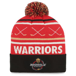 Hockey Pom Pom Knit Hat - Nashville Warriors