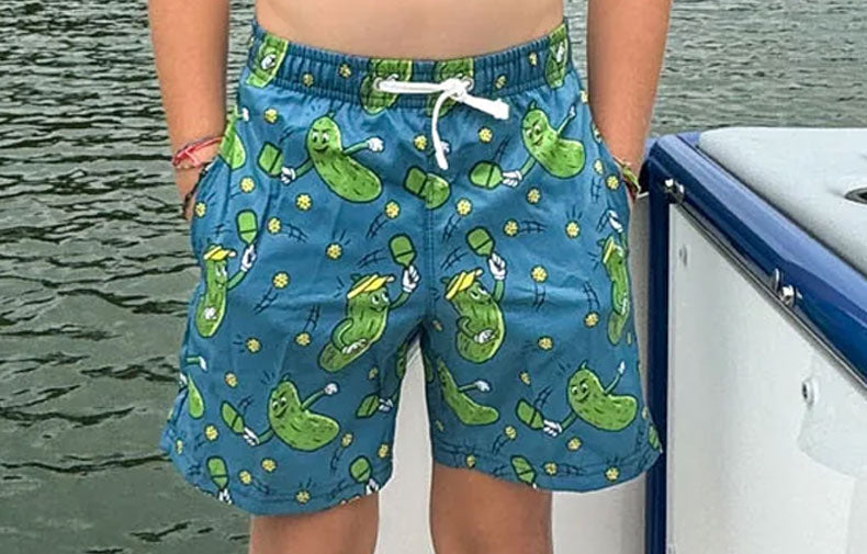Pickleball Swim Trunk Pool