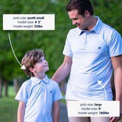 Baseball Short Sleeve Polo Shirt - Pinstripes Baseball