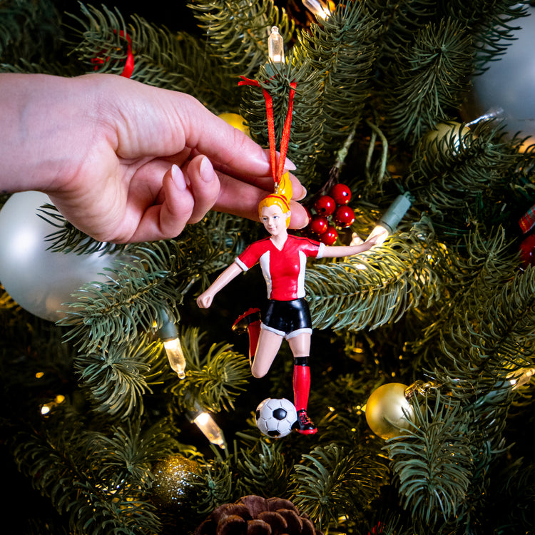 CTS - Soccer Player Resin Figure Ornament (Blonde Female)