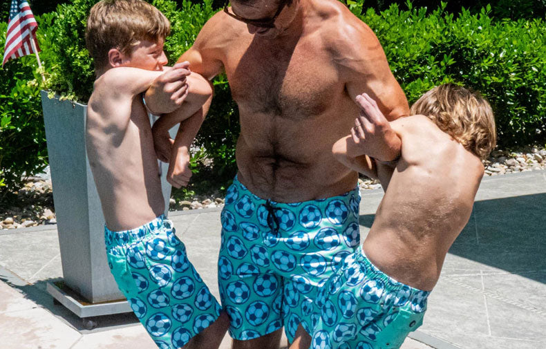 Soccer Swim Trunks