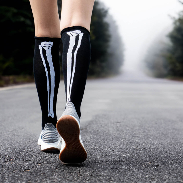 Yakety Yak Knee High Socks - Skeleton