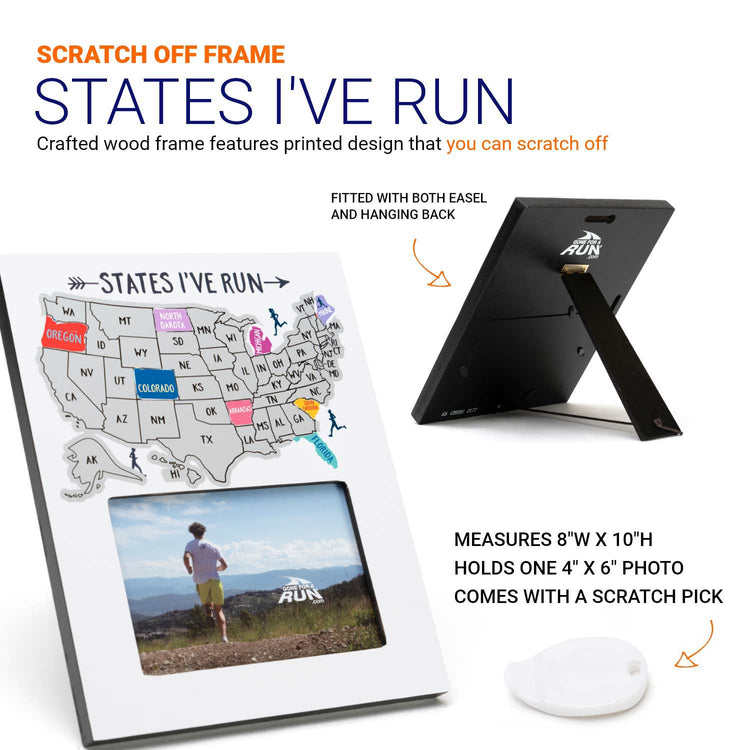 Scratch Off Frame - States I've Run