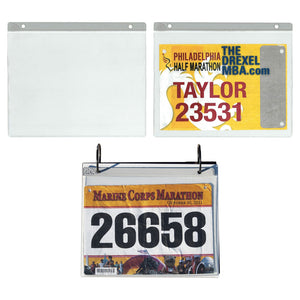 Add Race Bib Vinyl Protector Sleeves (Set of 12)