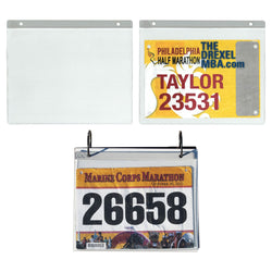 Add Race Bib Vinyl Protector Sleeves (Set of 12)