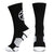 Basketball Woven Mid-Calf Socks - Ball Silhouette (Black/White)