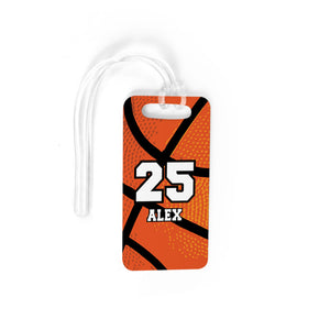 Basketball Bag/Luggage Tag - Personalized Texture Name And Number