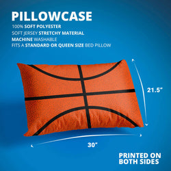 Basketball Pillowcase - Texture
