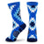 Basketball Woven Mid-Calf Socks - Aztec (Blue)