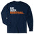 Basketball Tshirt Long Sleeve - Eat. Sleep. Basketball [Youth Small/Navy] - SS