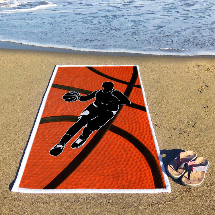Basketball Premium Beach Towel - Player