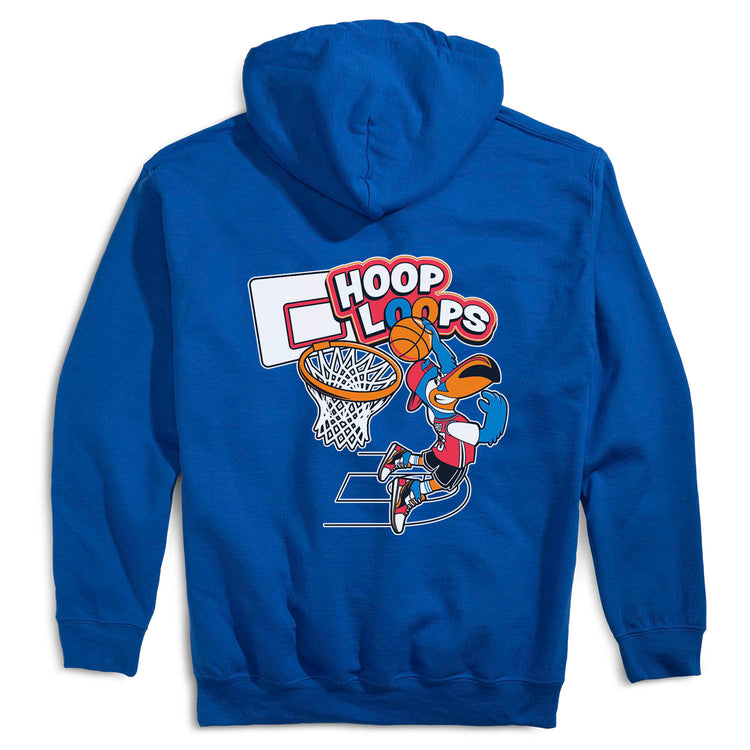 Basketball Hooded Sweatshirt - Hoop Loops (Back Design)