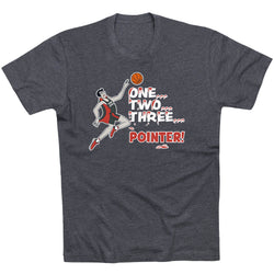 Basketball Short Sleeve T-Shirt - The Count [Youth Small/Charcoal] - SS