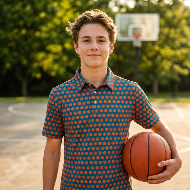 Basketball Short Sleeve Polo - Courtside