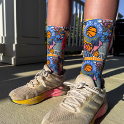 Basketball Graphic Flex Mid-Calf Socks - Basketball Life