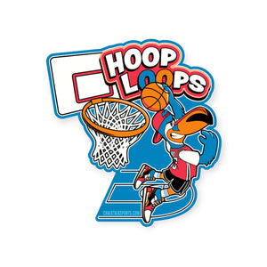 Basketball Sticker - Hoop Loops