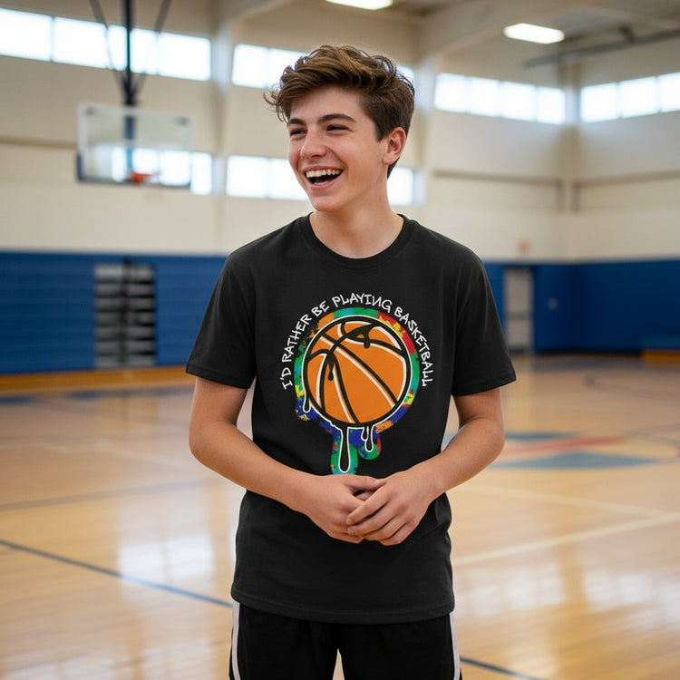 Basketball Short Sleeve T-Shirt - Graffiti