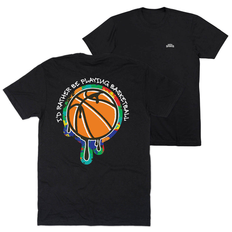 Basketball Short Sleeve T-Shirt - Graffiti (Back Design)