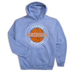 Basketball Hooded Sweatshirt - Basketball State of Mind [Carolina/Adult Medium] - SS