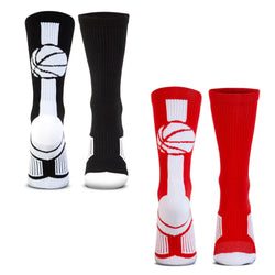 Basketball Woven Mid-Calf Sock Set - Baseline