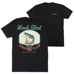 Basketball Short Sleeve T-Shirt - Hook Shot Fishing Club (Back Design)