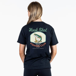 Basketball Short Sleeve T-Shirt - Hook Shot Fishing Club (Back Design)
