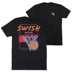 Basketball Short Sleeve T-Shirt - Swish Happens (Back Design)