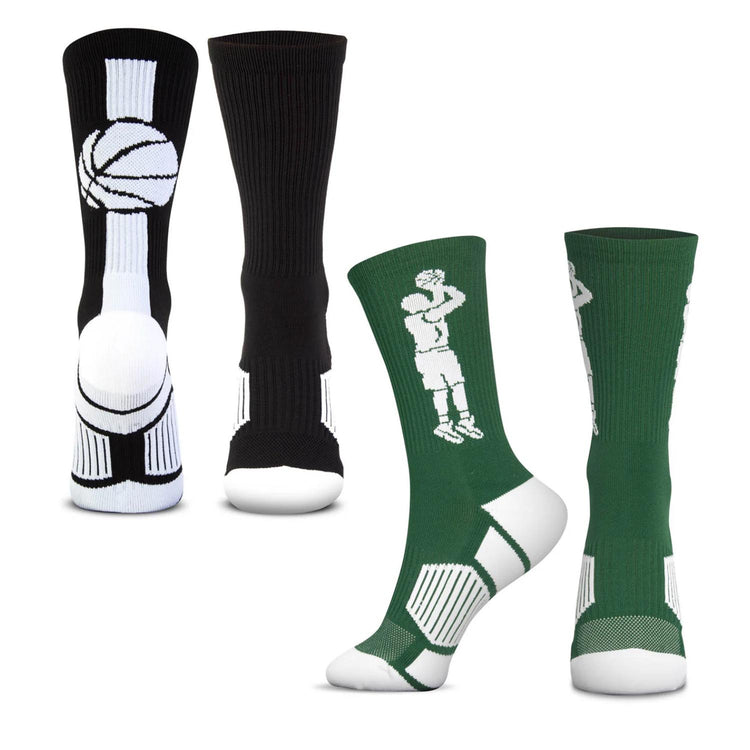Basketball Woven Mid-Calf Sock Set - Rebound