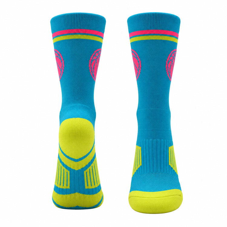 Basketball Mid-Calf Socks - Neon Court
