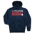 Baseball Hooded Sweatshirt - I'd Rather Be Playing Baseball [Adult Small/Navy] - SS