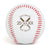 Baseball Crossed Bats Laser Engraved Baseball