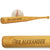 Baseball Mini Engraved Bat Your Name with Number