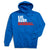 Baseball Hooded Sweatshirt - Eat. Sleep. Baseball. [Royal/Adult Medium] - SS