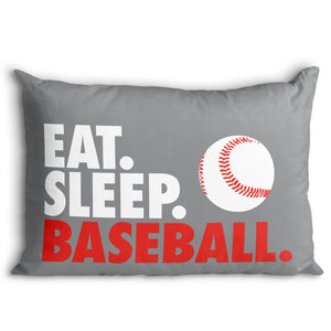 Baseball Pillowcase - Eat Sleep Baseball