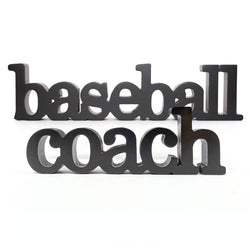 Baseball Coach Wood Words