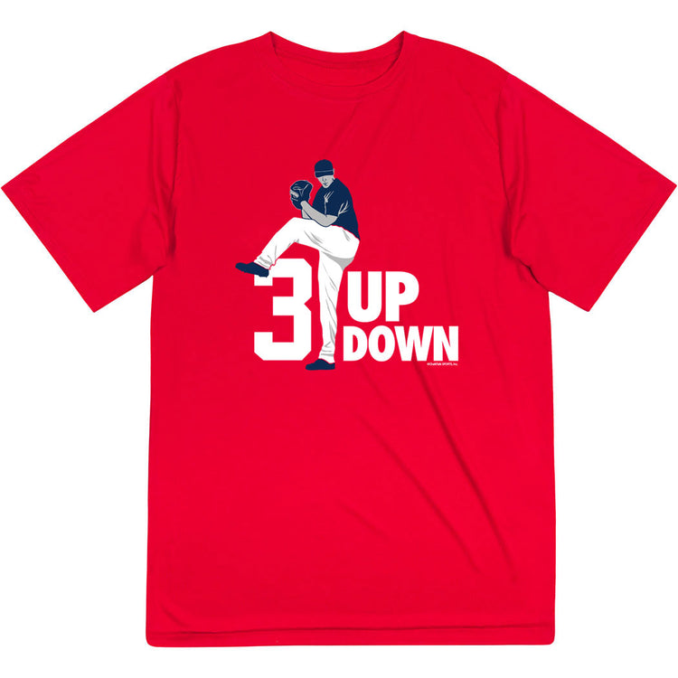 Baseball Short Sleeve Performance Tee - 3 Up 3 Down