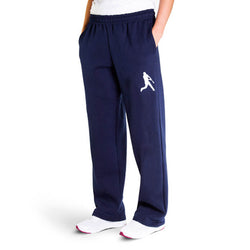 Baseball Fleece Sweatpants - Batter Silhouette [Adult Large/Navy] - SS
