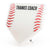 Premier Wooden Baseball Home Plate Plaque - Thanks Coach