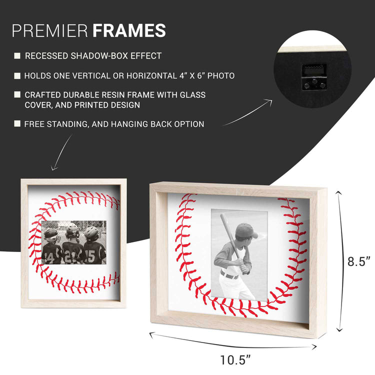 Baseball Premier Frame - Stitches Pattern