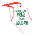 Baseball Home Plate Ceramic Ornament - No Place Like Home