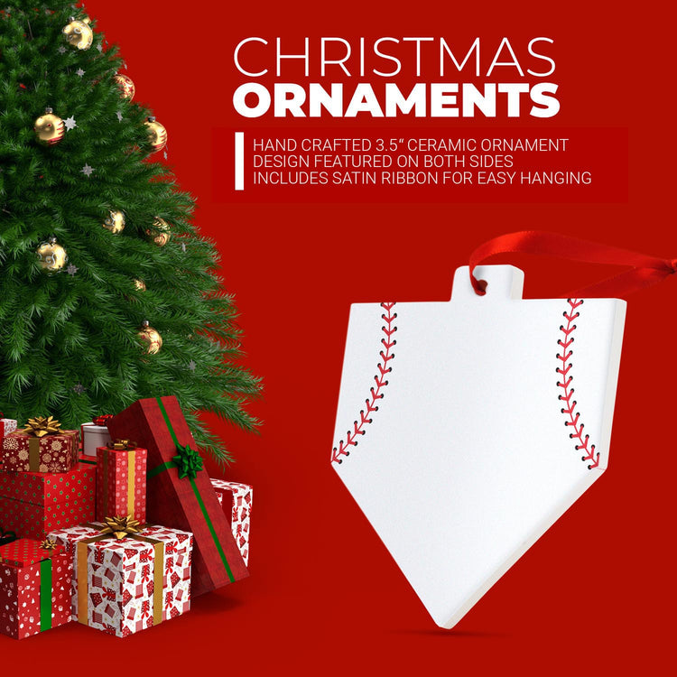 CTS Baseball Home Plate Ceramic Ornament - Home Plate (Blank)