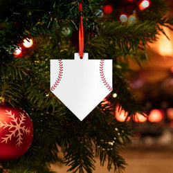 Baseball Home Plate Ceramic Ornament - Home Plate (Blank)