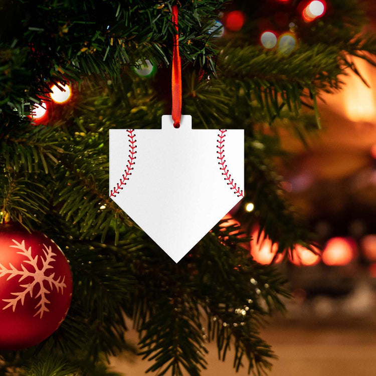 Baseball Home Plate Ceramic Ornament - Home Plate (Blank)