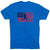 Baseball T-Shirt Short Sleeve - Baseball Land That We Love [Adult Small/Royal] - SS