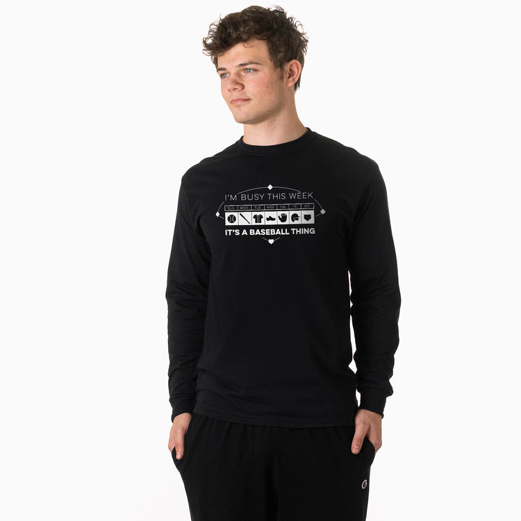 Baseball Tshirt Long Sleeve - 24-7 Baseball