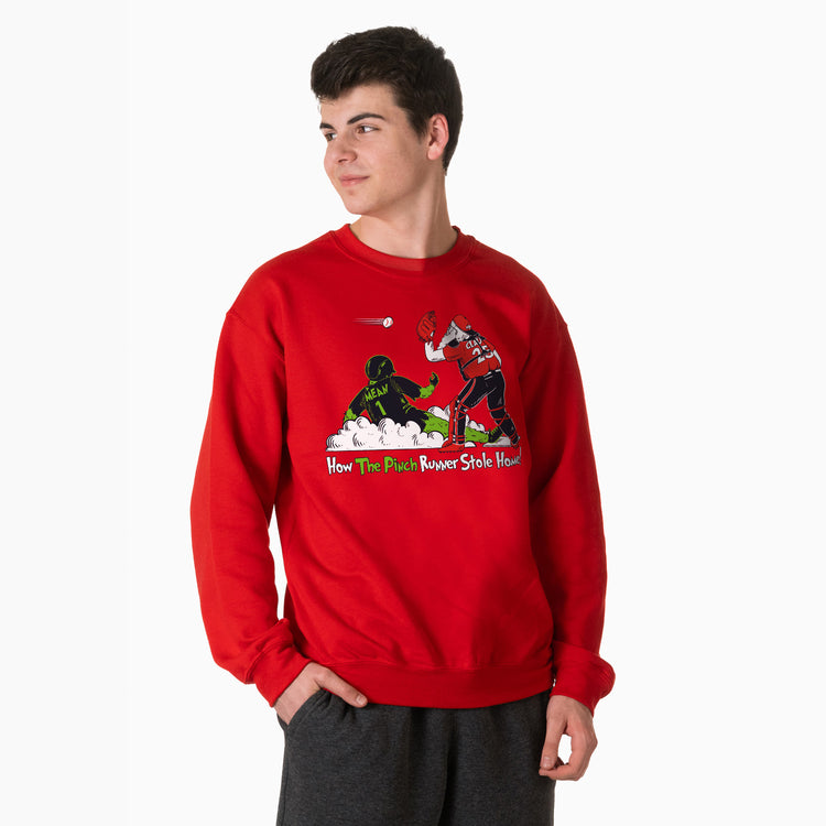 Baseball Crewneck Sweatshirt - How The Pinch Stole Home
