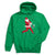 Baseball Hooded Sweatshirt - Home Run Santa [Green/Adult Small] - SS