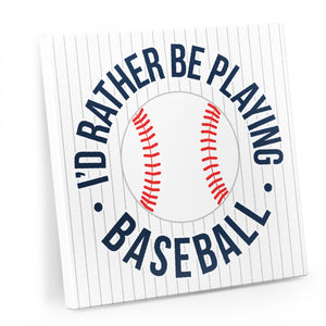 CTS Baseball Canvas Wall Art - Rather Be Playing Baseball